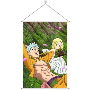 

Anime Nanatsu.no.Taizai-.Ban.no.Bangai-hen Personalize Customer Made Alloy Fabric Wall Poster Scroll 60x90cm 24x36inches