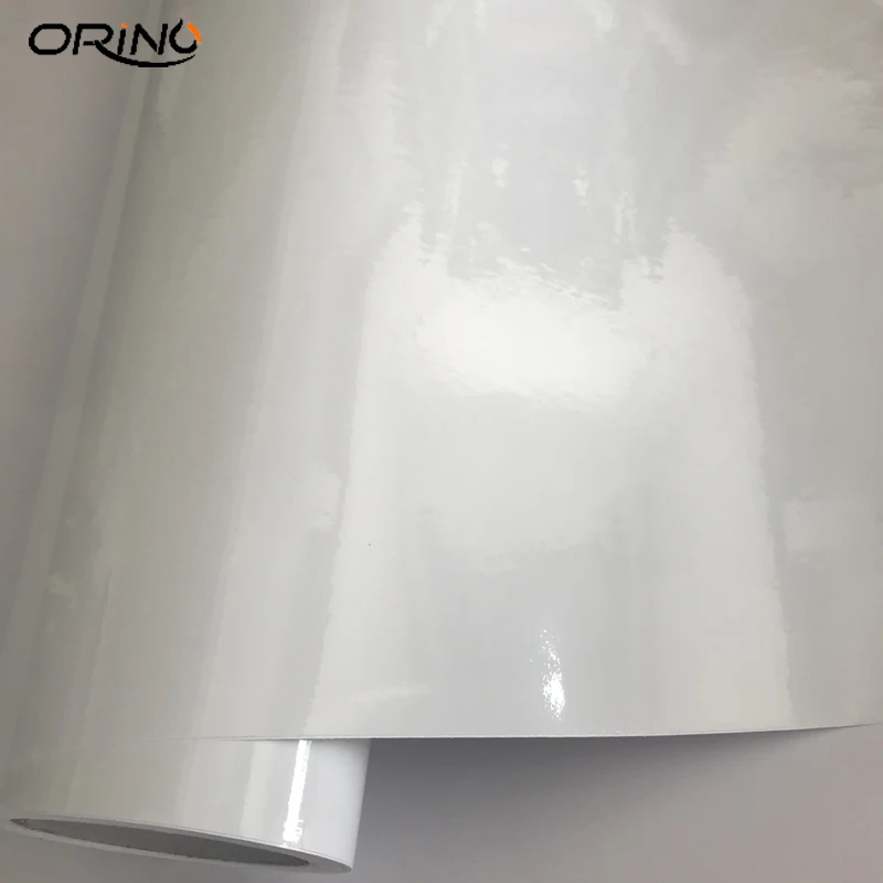White Gloss Car Wrap Foil Sticker-1