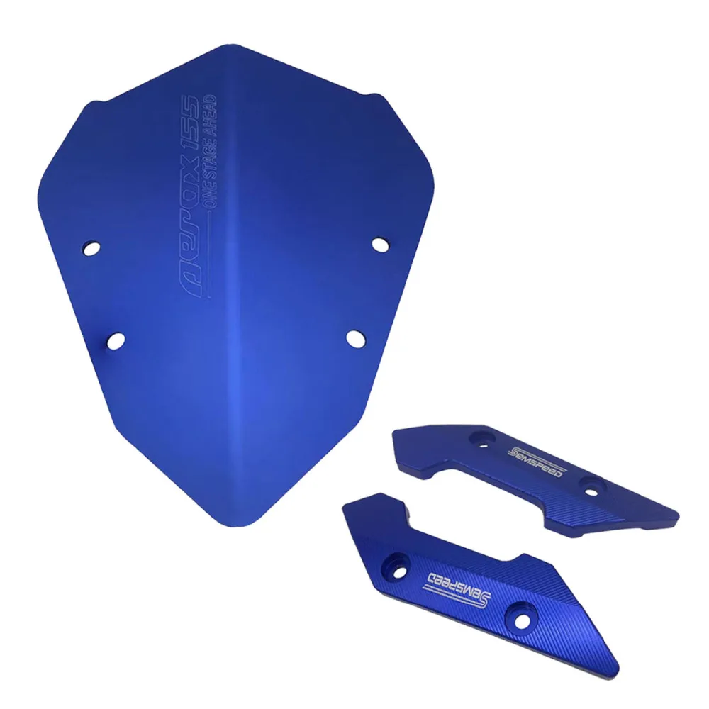 Для Yamaha Aerox155 NVX155 150 125- Мотоцикл с ЧПУ Алюминиевый дефлектор ветрового стекла Защитная декоративная крышка