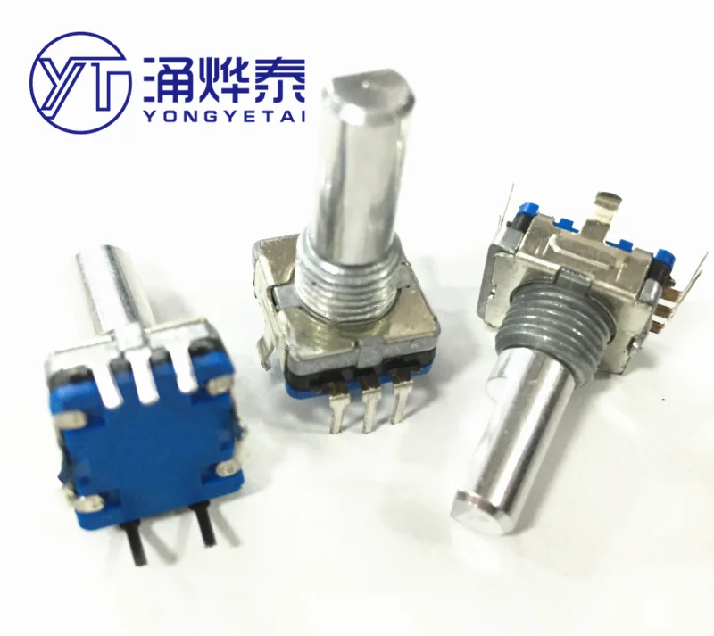 YYT 2PCS EC11-type rotary switch left and right rotary encoder switch with a rotary switch rotary axis 18MM