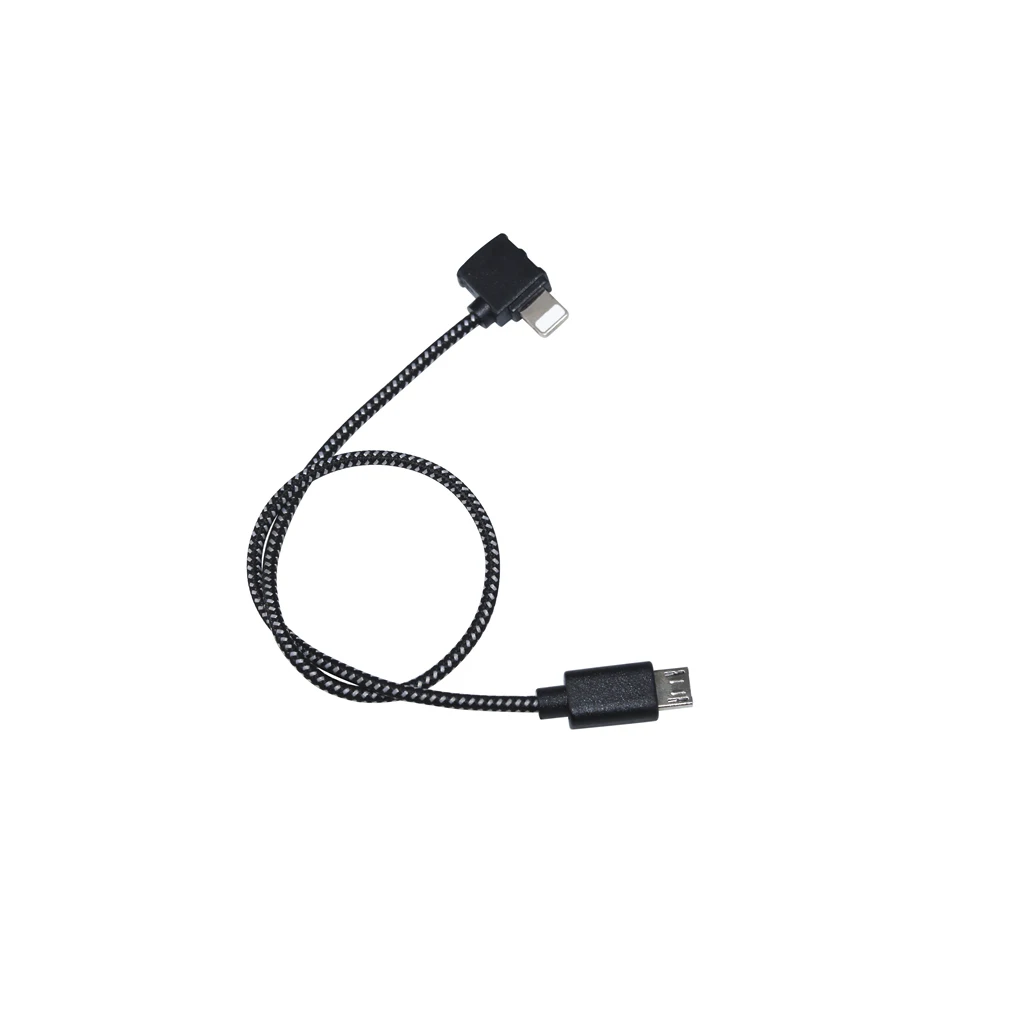 Передатчик дистанционного управления OTG кабель для передачи данных телефон планшет разъем адаптер для DJI SPARK Drone для IOS type-C Micro-USB запасные части - Цвет: for IOS 29cm