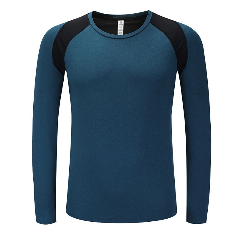 Мужские Длинные рубашки для бега, спортивные водонепроницаемые компрессионные приталенные Гольфы спортивные майки для бодибилдинга, рубашки для тренировки