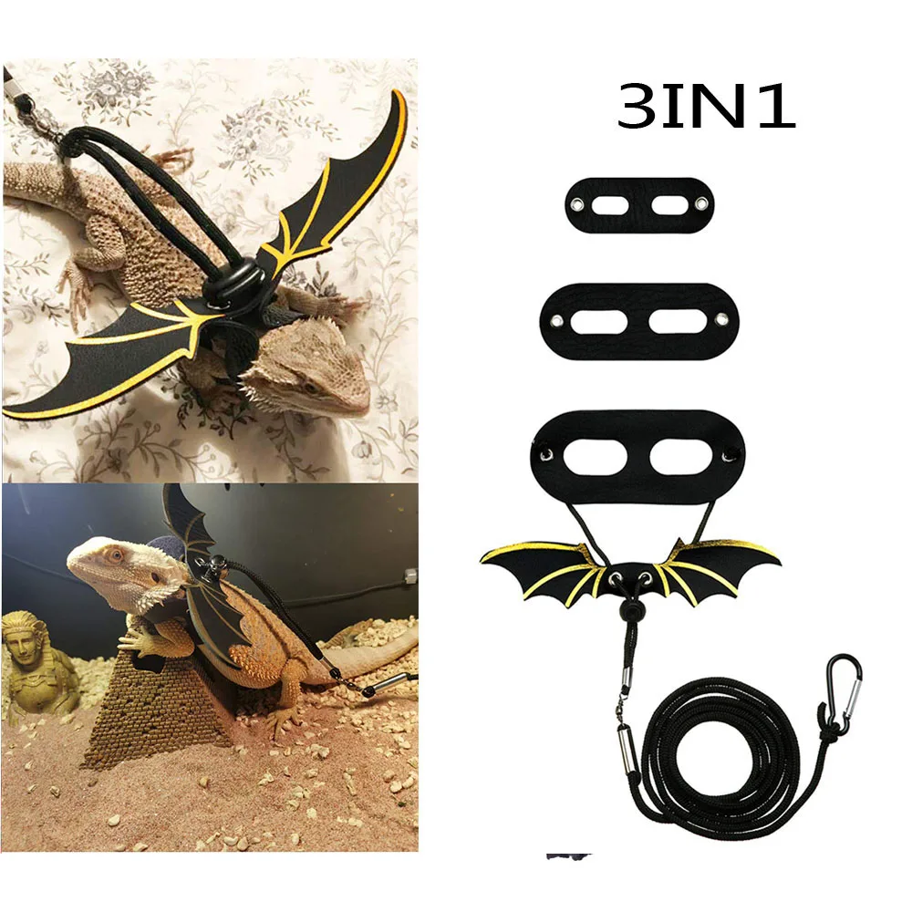 Adjustable Reptile Lizard Harness Leash Pet Lizard Funny Chest Harness Leash Small Animals Collar Small Reptile 5