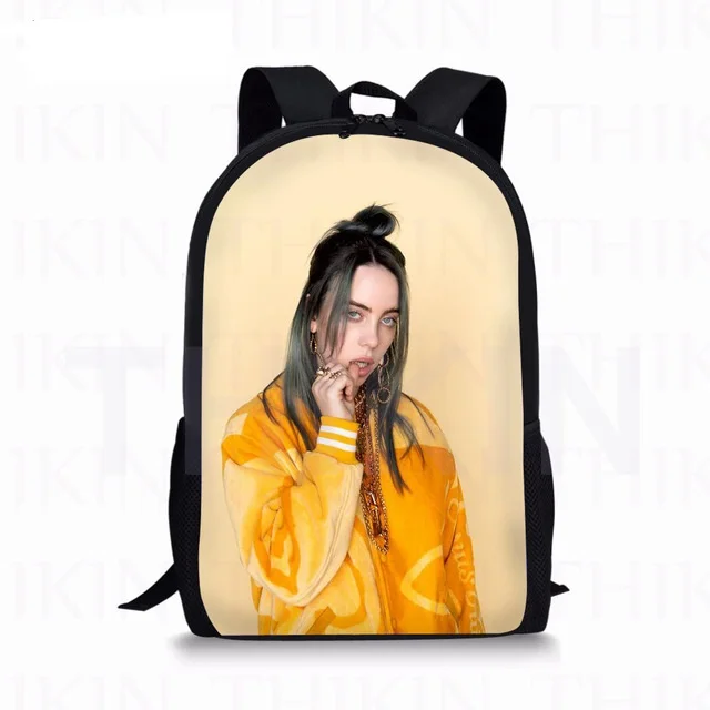 3D Billie Eilish принт Детская школьная книга сумки набор знаменитая девочка 3 шт./компл. модные детские школьные рюкзаки для мальчиков и девочек Mochila - Цвет: as pictures