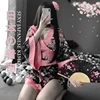 Kimono Dress Woman Sakura Japanese Style Geisha Costume Sexy Bathrobe Yukata Pajamas Girl Sexy Lingerie Nightgowns Clothes Party ► Photo 1/6