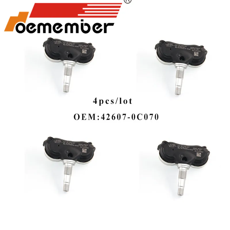 Oember 4 шт. датчик давления в автомобильных шинах 42607-0C070 TPMS система мониторинга 315 МГц - Цвет: Four pieces