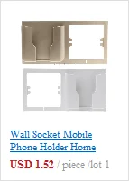 Настенная розетка, держатель для мобильного телефона, домашняя зарядная коробка для хранения, подставка, кронштейн, полка L29K