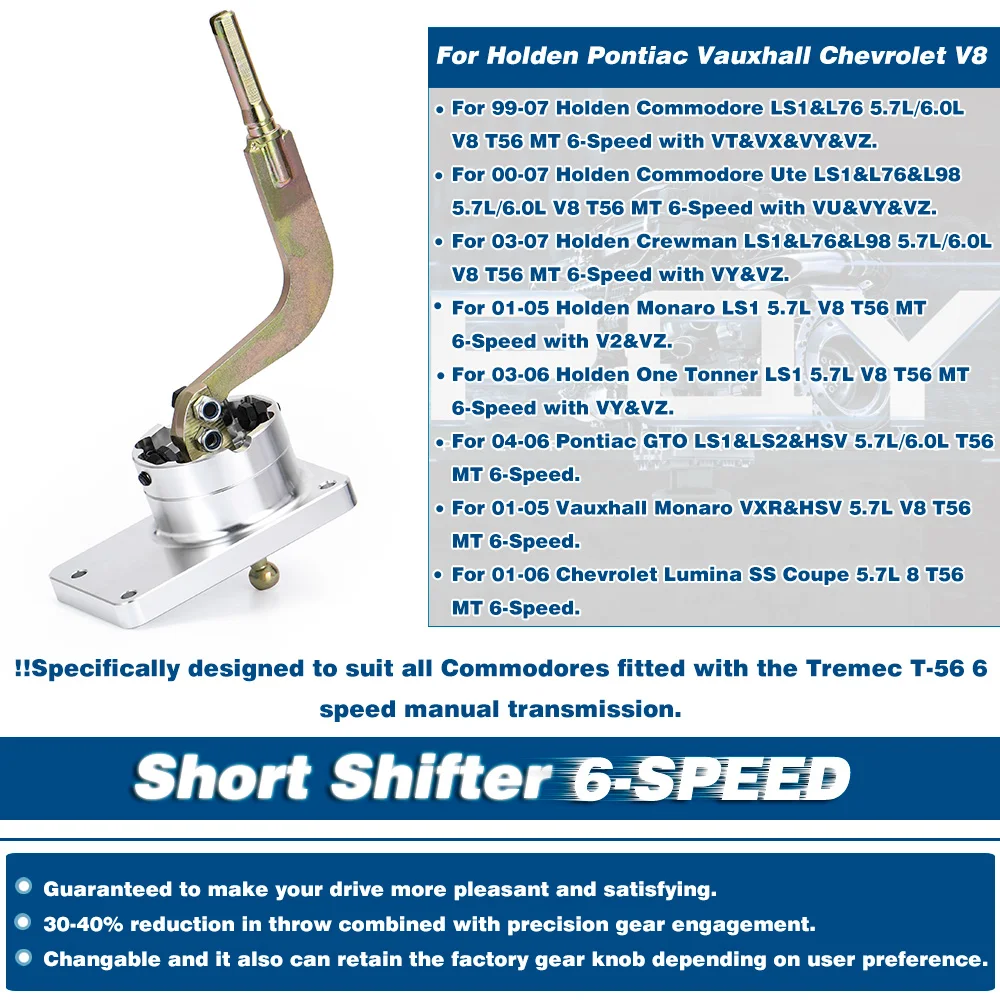 WLR 6 скоростей короткий переключатель для Holden Commodore Vauxhall Monaro Chevrolet Lumina T56 V8 LS1 L76 L988