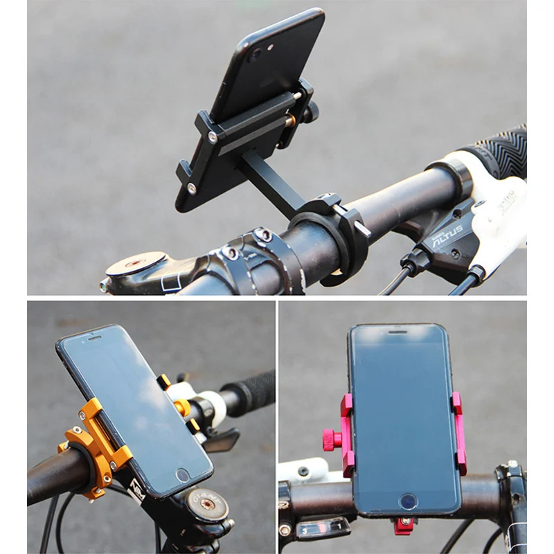 Алюминиевый велосипедный держатель для телефона MTB Горный шоссейный велосипед мотоцикл для 3,5-6,5 дюймов мобильный поддержка gps Велоспорт кронштейн крепление