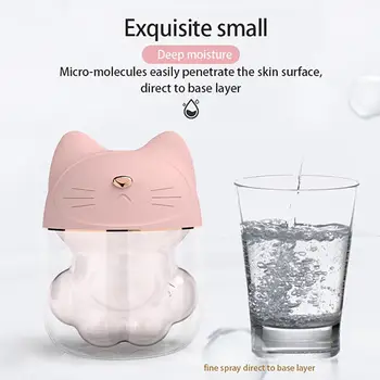 

Aromatherapy Machine Sprayer Water Meter Pink Usb Power Supply Small Fan Office Car Use Lantern Hydration Animal Modeling