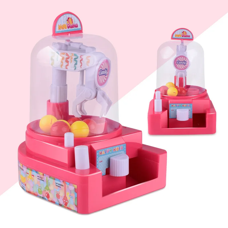 

Play House CHILDREN'S Toy Mini Catch Ball Machine Manual Small Grab Candy Machine Clip Ball Machine Toy