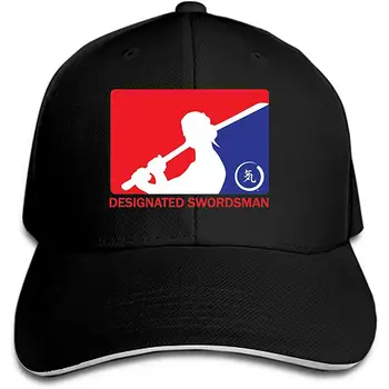 

Denim Fabric Adjustable Designated Swordsman Vintage Baseball Cap