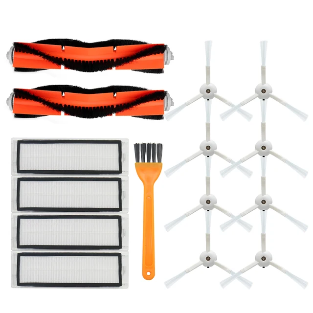 HEPA Filter + Side Brush + Main Brush for Xiaomi MI Robot Vacuum 2 Roborock S50 S51 Vacuum Cleaner Parts Accessories plum