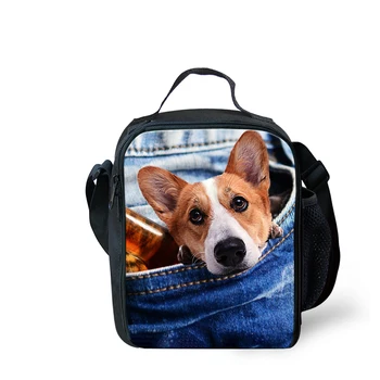 

Personalized Cute Dogs Pattern Picture Kids Lunch Box For Boys Pockets Teenagers Customized Print Children Picnic Bento Lunchbox