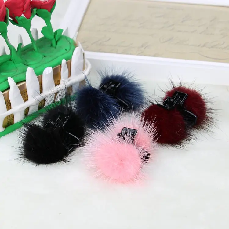 

Korean new style hair accessories mink hair clip small hair catch small clip cute bangs clip hairpin clip head accessories