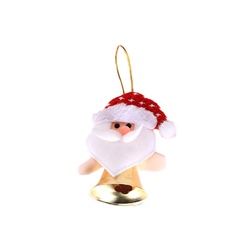 Рождественские колокольчики ткань Санта Лось Снеговик висячие колокольчики Рождественская елка украшения колокольчик Natale Widow дверь Рождество Jingle подвеска с бубенчиками