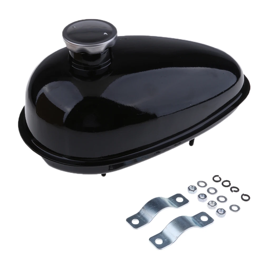 MOTORIZED  49CC 66CC 80CC METAL FUEL GAS TANK W/ CAP FILTER 3L