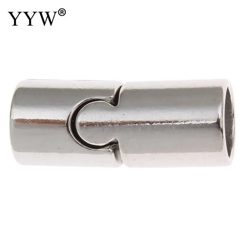 10pcs Stainless Steel Magnetic Clasp 21x9mm Leather Cord End Cap Locking Brass Connector For Bracelet Necklace Making Finding