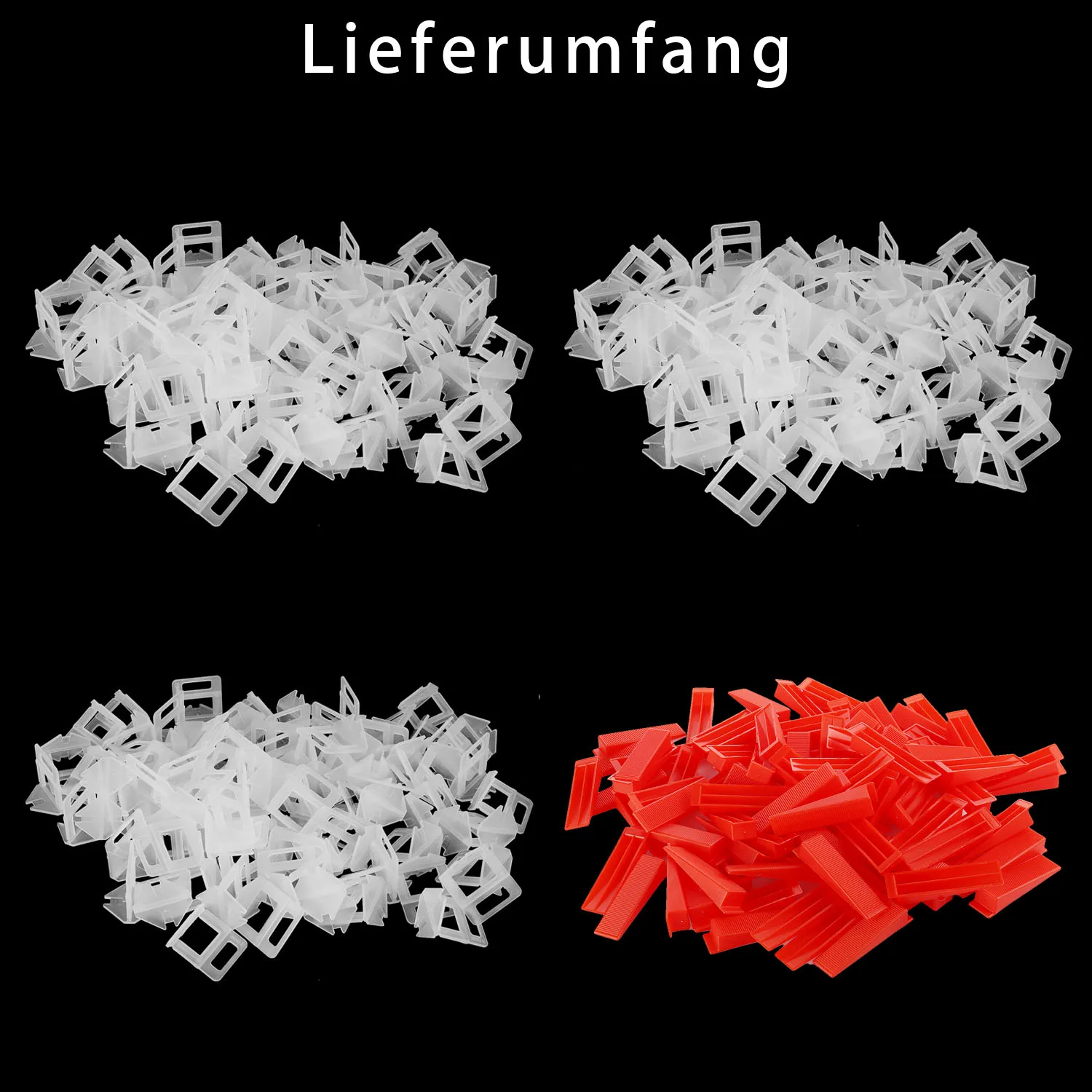 

400pcs Construction Plastic Spacers Tiling Tools System Flooring Level Tile Leveling Spacer Constructions Tool Parts