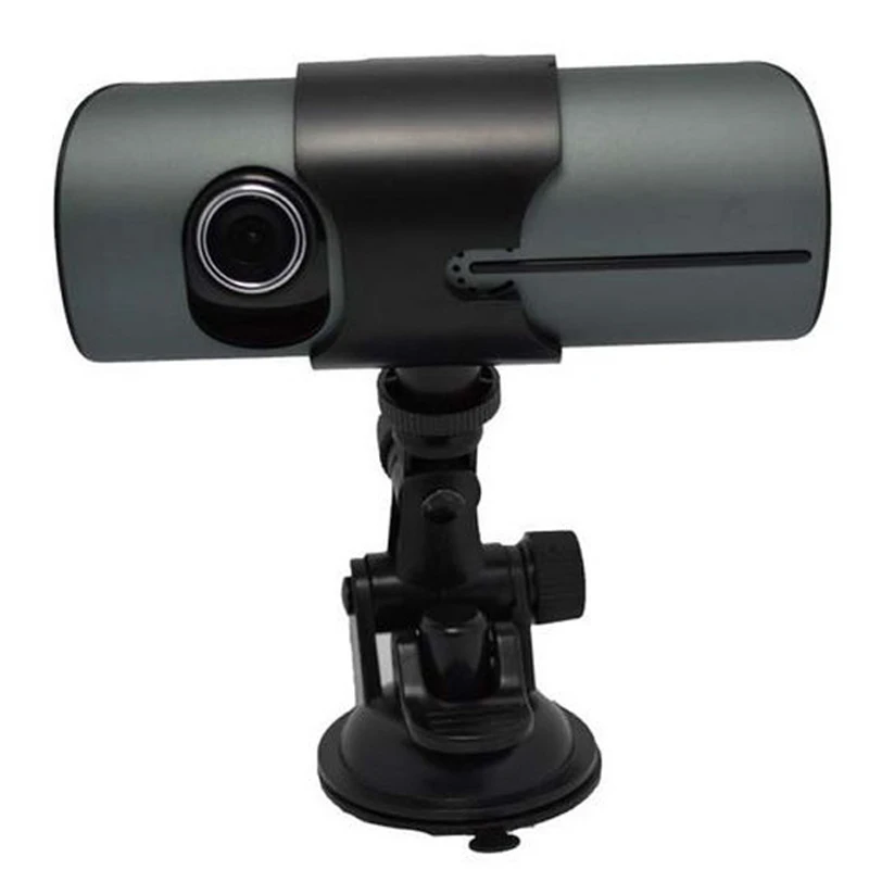 R300 двойной объектив видеорегистратор 2," Full HD Автомобильный видеорегистратор камера Micro TF Встроенный микрофон/динамик видео регистратор gps регистратор