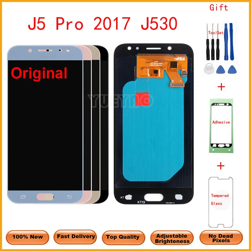 Оригинальный ЖК-дисплей для Samsung Galaxy J5 2017 Pro LCD J530 J530F J530M SM-J530F дисплей ЖК сенсорный