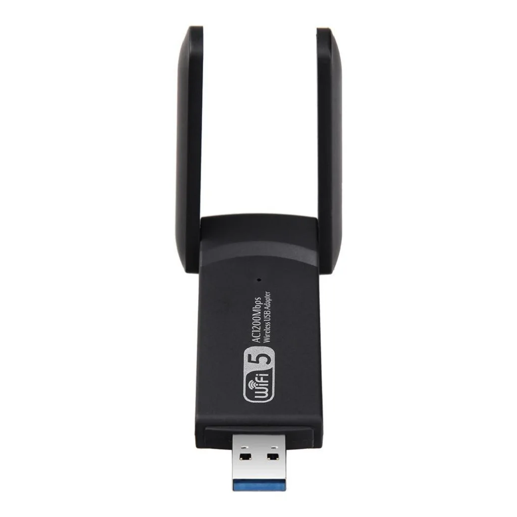 2020 New USB Wifi Network Adapter Wireless Dongle LAN 2.4&5G with 2 Antenna for Computer PC Laptop radio monitoring