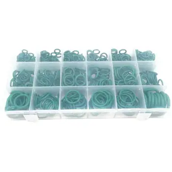 

530Pcs O-Ring Seal Rubber Green Replacement Car Washer Gasket 18 Sizes