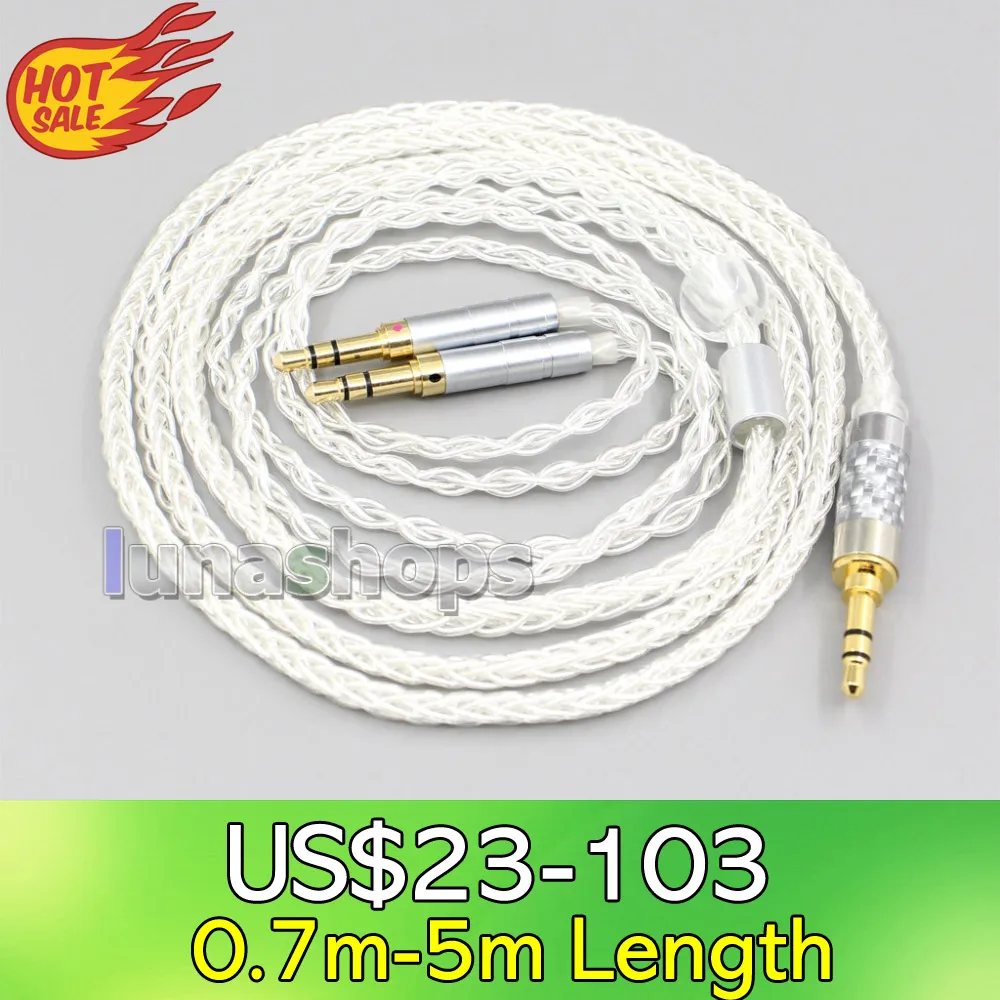 LN006567 2 5 мм 4 XLR 8-жильный посеребренный кабель OCC для наушников Hifiman Sundara Ananda HE1000se HE6se