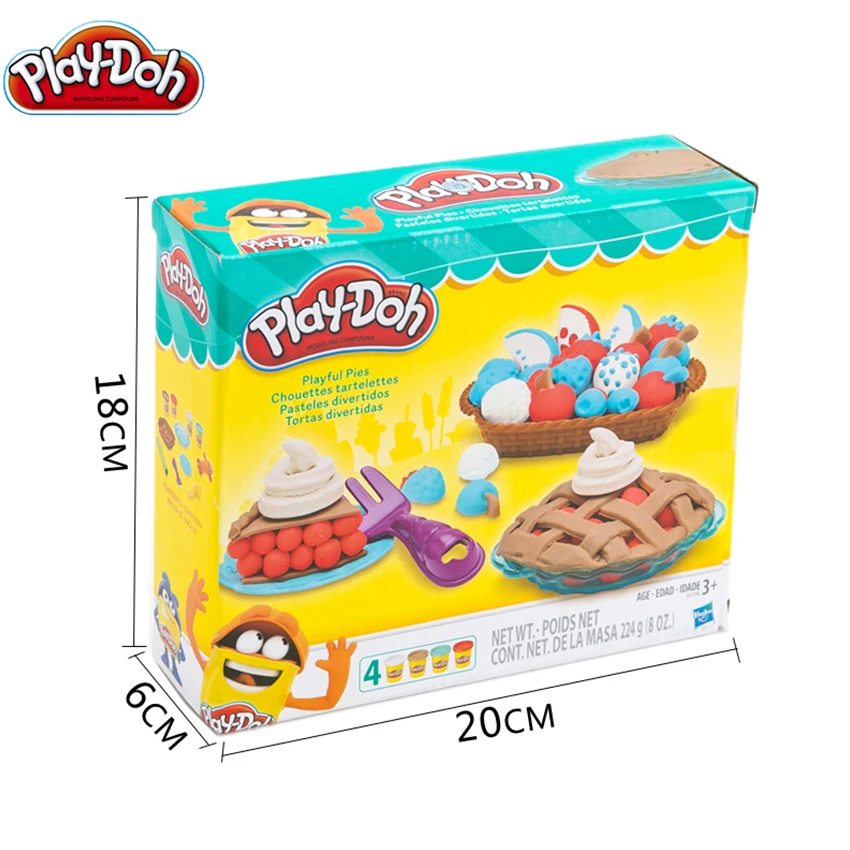 Play Doh красочные грязи Забавный пирог детская мягкая глина Плайя творческие DIY игрушки набор слизи прозрачный пушистый игровой тесто для детей