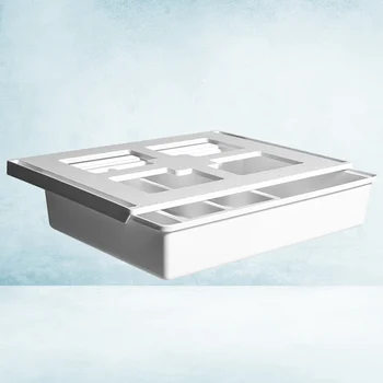 

1Pc Hidden Desk Bottom Storage Box Office Table Bottom Organizer Sundries Stationery Holder Creative Drawer Under Table with Cov