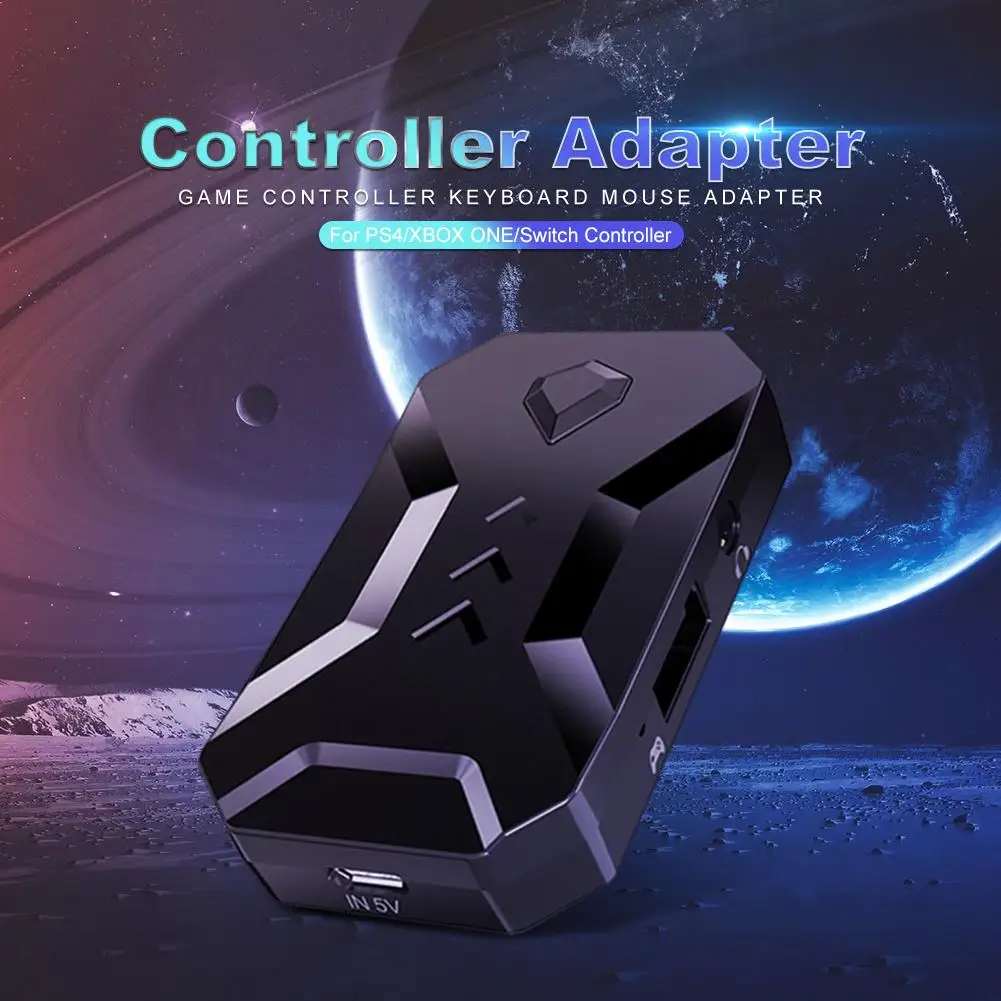 

Keyboard Mouse Adapter Game Console Adapter Converter with 3.5mm Headset Jack for PS4/Xbox/PS3/Switch