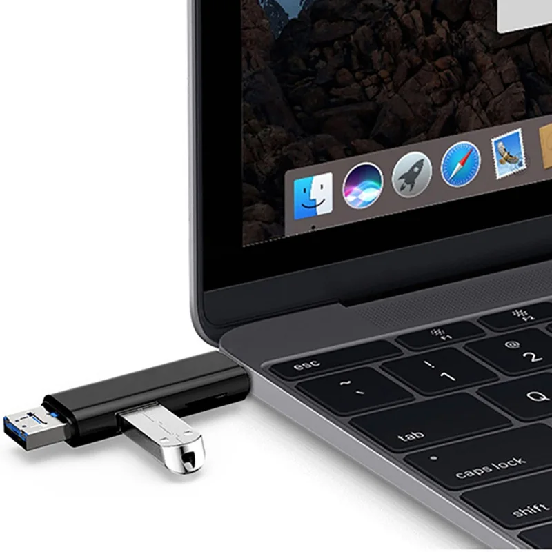 3 в 1 тип-c кард-ридер Micro usb type-C флэш-накопитель адаптер разъем Высокоскоростной TF карта памяти ридер для ПК компьютер телефон