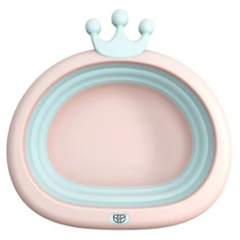 

Newborn Baby Foldable Bath Tub Baby Shower Tubs Bath Body Washing Portable Folding Kids Eco-Friendly Baby Washing Face Basin