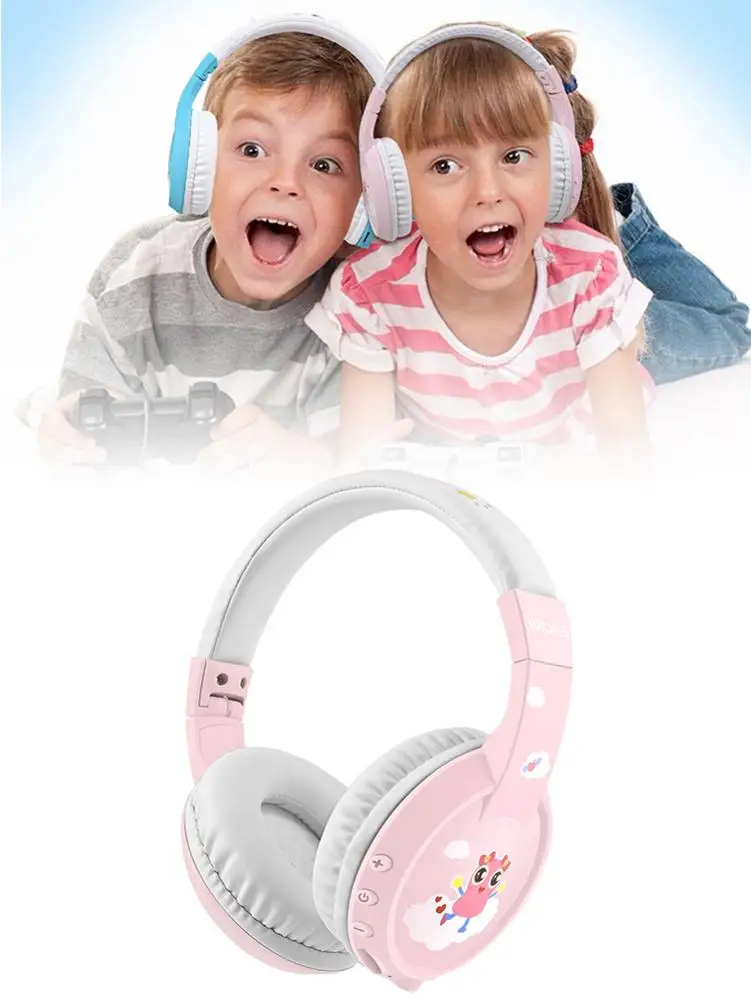 VT02 Bluetooth наушники мультфильм Беспроводные наушники с стерео Микронаушники Детские Обучающие Наушники Аксессуары