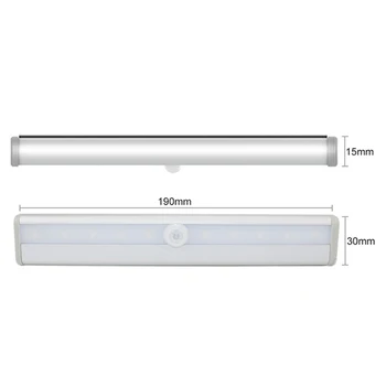 

Luz LED del sensor de movimiento PIR con luz LED de gabinete 6/10 El LED del sensor de movimiento PIR se enciende / apaga automá