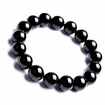 

Handmade Black Stone Bracelet Stone Bead Bracelet Stone Bracelet Nartural Bead Bracelet Semi Precious Bracelets