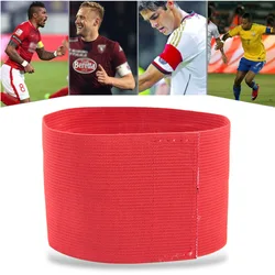 Braçadeira de futebol dos esportes da equipe ao ar livre, correia ajustável do jogador, elasticidade alta, boa textura, 3 cores disponíveis