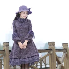 Новинка весна осень длинный рукав Верхняя одежда для женщин Элегантный свободный фонарь рукав однобортный шерстяной жакет пальто размера плюс