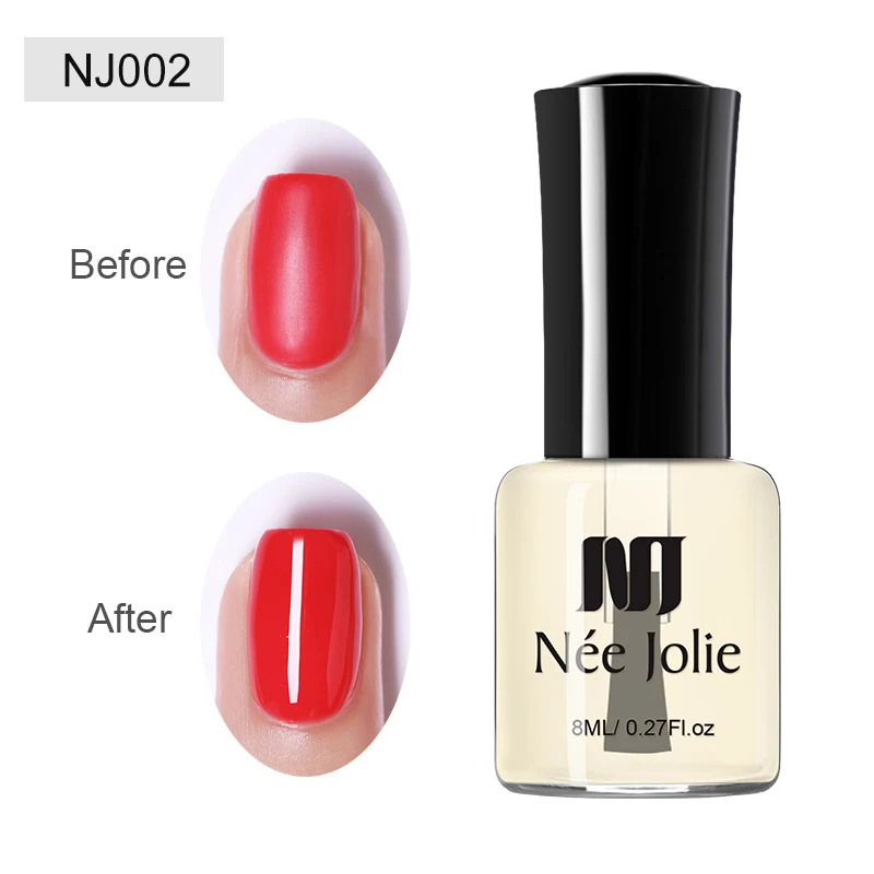 Base top oil -02 NEE JOLIE 8 мл Лак для ногтей чистая Серия матовый эффект лак для ногтей 7,5/3,5 мл зеркальный лак для ногтей 64 Цвета Доступные украшения - Цвет: Base top oil -02