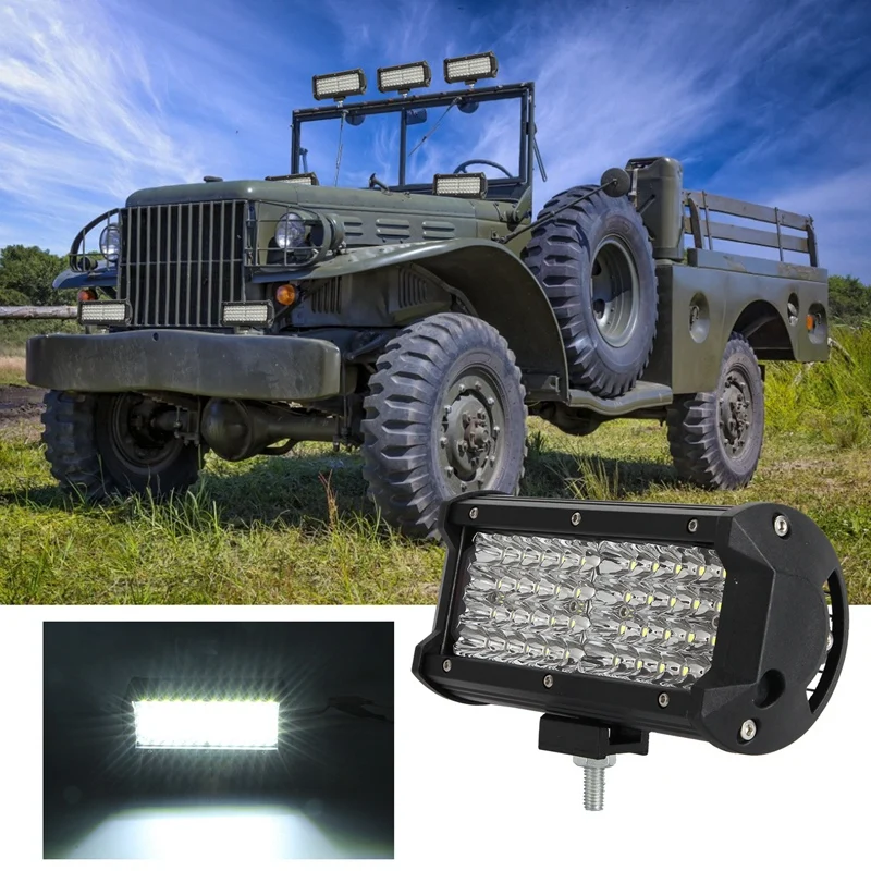 120W 12000LM 7 дюймов светильник бар рабочий светильник Точечный светильник светодиодный светильник бар для грузовика джип внедорожника лодка автомобиль тягач 4X4 внедорожник ATV, Американская классификация проводов 2р
