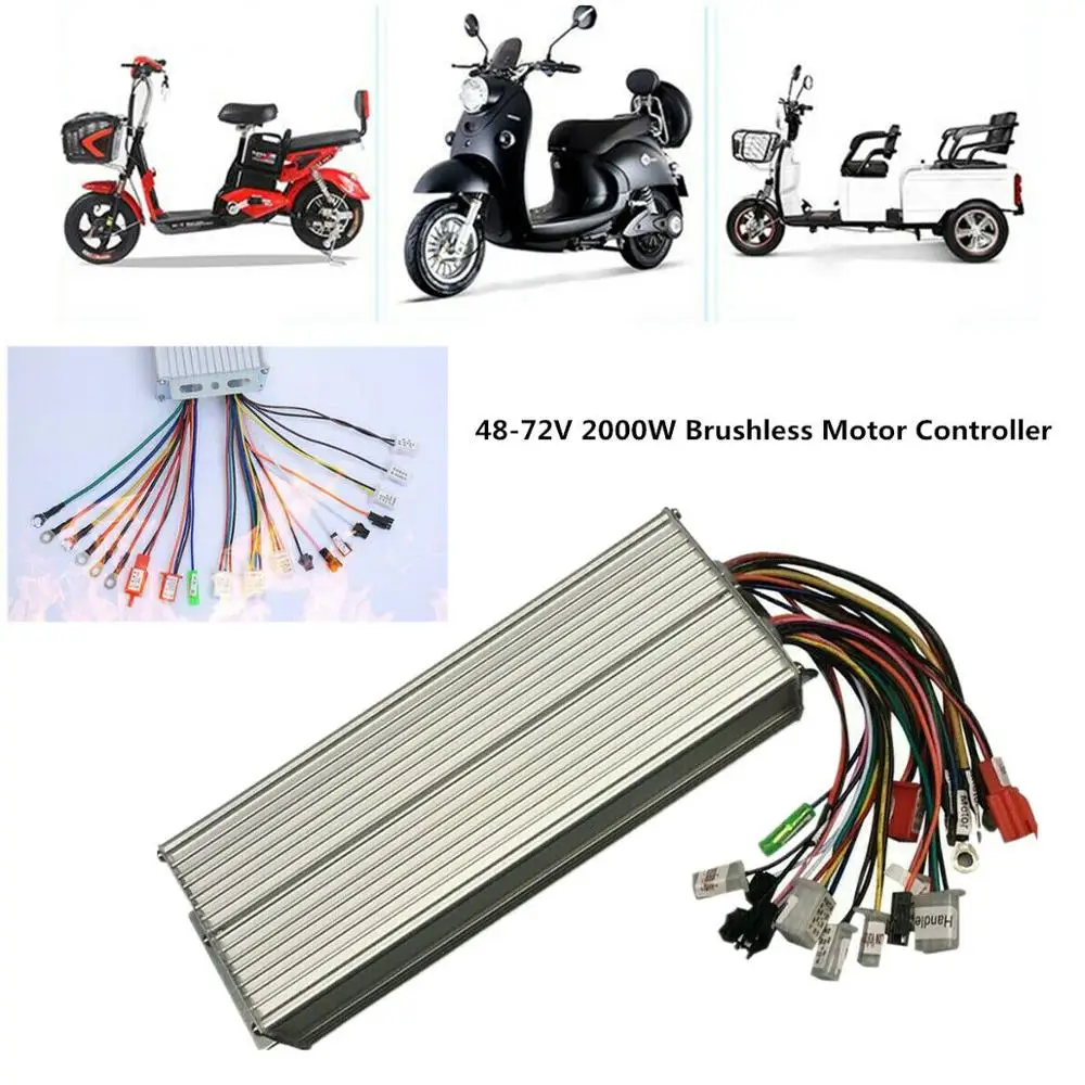 

DC48-72V Electric Brushless DC Motor Controller 2000W Regulator Speed Controller Intelligent For E-bike Electric Bicycle Scooter