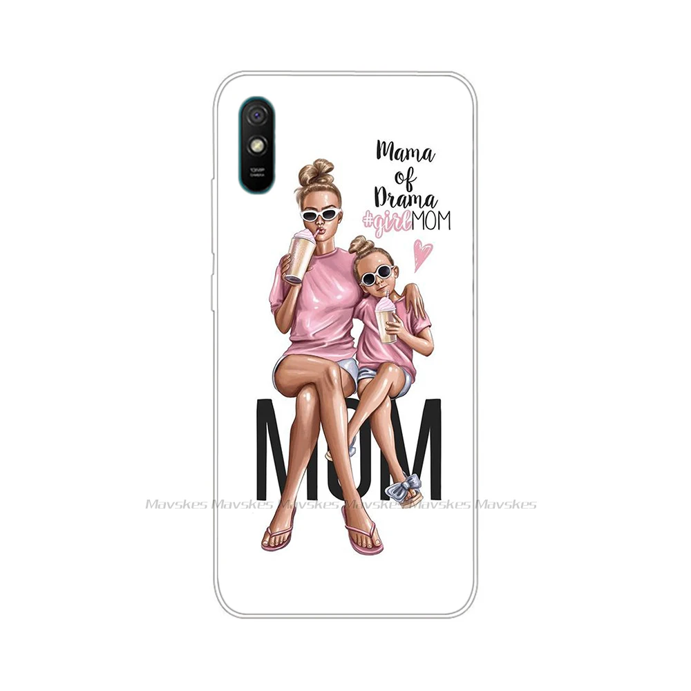 Dành Cho Xiaomi Redmi 9A Ốp Lưng Silicone Ốp Lưng TPU Mềm Fundas Ốp Lưng Điện Thoại Xiaomi Redmi 9A Redmi9A Ốp Lưng Ốp Lưng vỏ Capa Coque xiaomi leather case chain