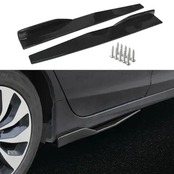 

2Pcs/Set Universal Car Side Skirt Rocker Kit Splitters Winglet Wings Diffuser Anti-Scratch Winglet Wings Bumper Car Accessories