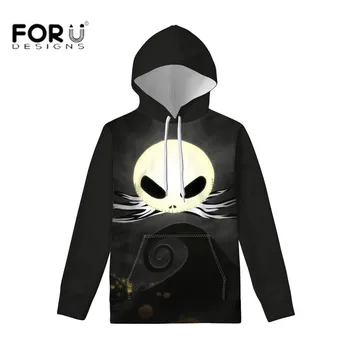 

FORUDESIGNS Cosmos Nightmare Before Christmas Jack Skellington 3D Hoodies/Shirt/Sweatshirt Winter Christmas Halloween streetwear