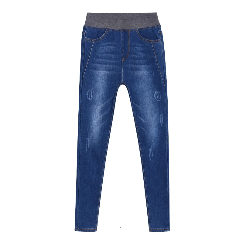 Korean Style Jeans For Women High Waist Skinny Woman Stretch Mom 2020 Spring Summer Female Denim Pencil Pants | Женская одежда