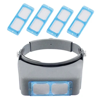 

Double Lens Headband Eyewear Reading Magnifier Head Wearing Magnifying Glass Loupe 1.5x 2x 2.5x 3.5x Magnifications Glasses