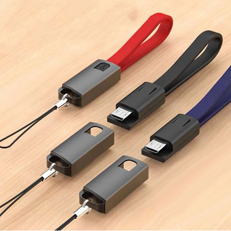 Универсальный короткий 0,2 м USB Micro usb кабель для зарядки шнур дизайн брелок Портативная зарядка кабель для синхронизации данных зарядное устройство для Android