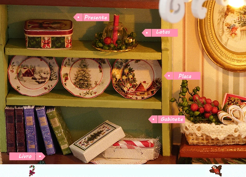 Кукольный дом Миниатюрный DIY кукольный домик с деревянная мебель для дома игрушки для детей подарок на день рождения