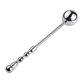 3 Sizes Metal Anal Beads Plug Silver Stainless Steel Anal Dildo Wand Hook Butt Plug Anus 4