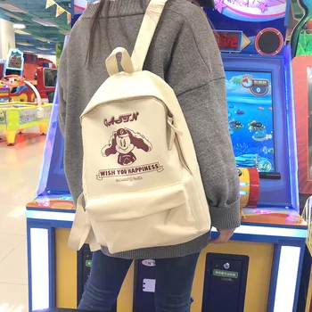 

new BRAND Backpack Woman College Wind Girls Solid for Popular Ladeis Simple